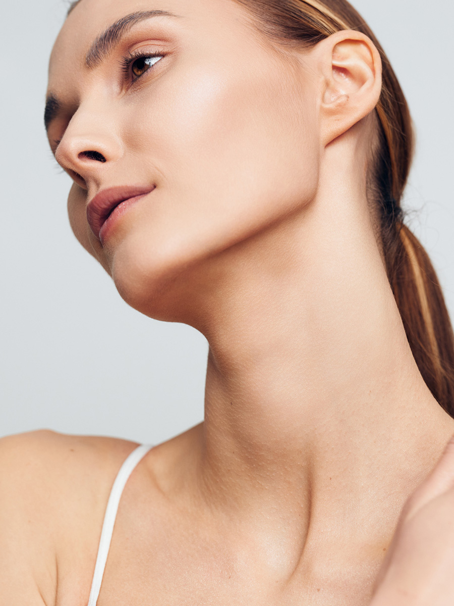 Profile of a young woman